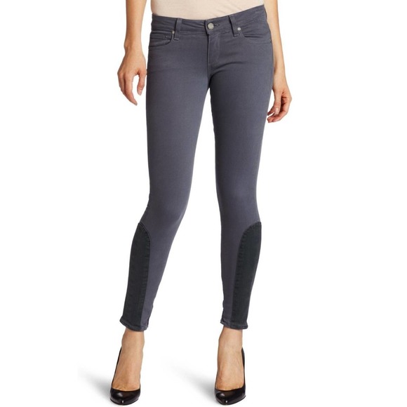 Paige Saddle Patch Ultra Skinny Jeans Pants Trousers Starboard 24 Nwt $209 - Picture 1 of 5